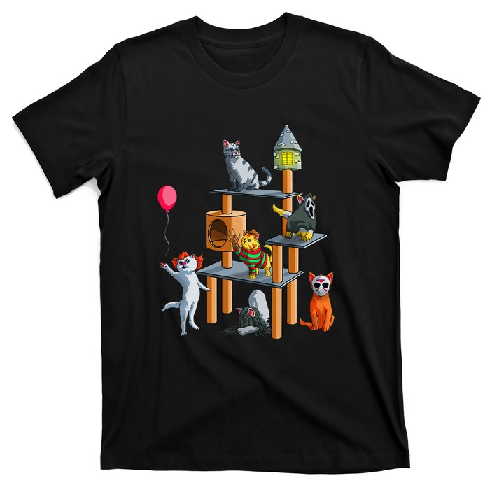 Cat Horror Movies Cute Halloween For Cat Kitty T-Shirt