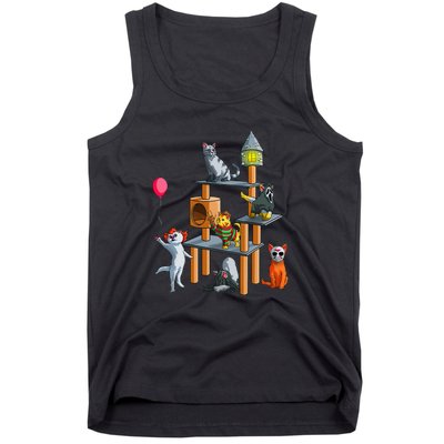 Cat Horror Movies Cute Halloween For Cat Kitty Tank Top