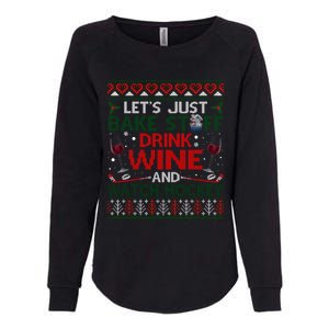 Christmas Hockey Moms Wine Baking Holiday Ugly Gift Womens California Wash Sweatshirt