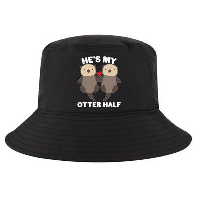 Cute He's My Otter Half Matching Couples Shirts Cool Comfort Performance Bucket Hat