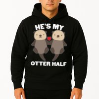 Cute He's My Otter Half Matching Couples Shirts Hoodie