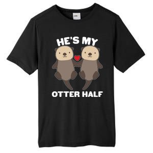 Cute He's My Otter Half Matching Couples Shirts Tall Fusion ChromaSoft Performance T-Shirt