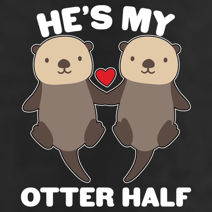 Cute He's My Otter Half Matching Couples Shirts 15oz Campfire Ceramic Mug