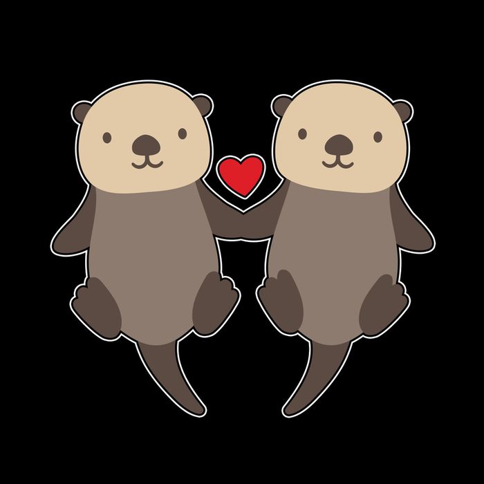 Cute He's My Otter Half Matching Couples Shirts 16oz Travel Tumbler