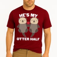 Cute He's My Otter Half Matching Couples Shirts Performance Shirt