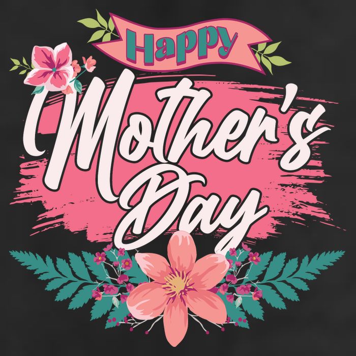Cute Happy Mother's Day 7 Panel Mesh Trucker Snapback Hat