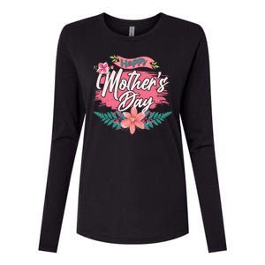 Cute Happy Mother's Day Womens Cotton Relaxed Long Sleeve T-Shirt