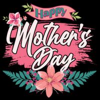 Cute Happy Mother's Day 7-Panel Snapback Hat
