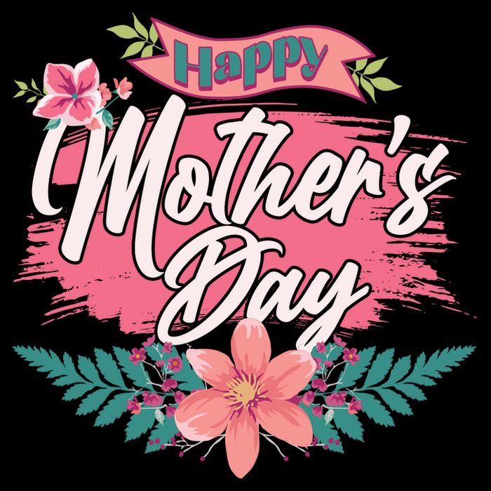 Cute Happy Mother's Day 7-Panel Snapback Hat