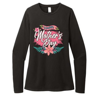 Cute Happy Mother's Day Womens CVC Long Sleeve Shirt