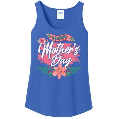 Cute Happy Mother's Day Ladies Essential Tank