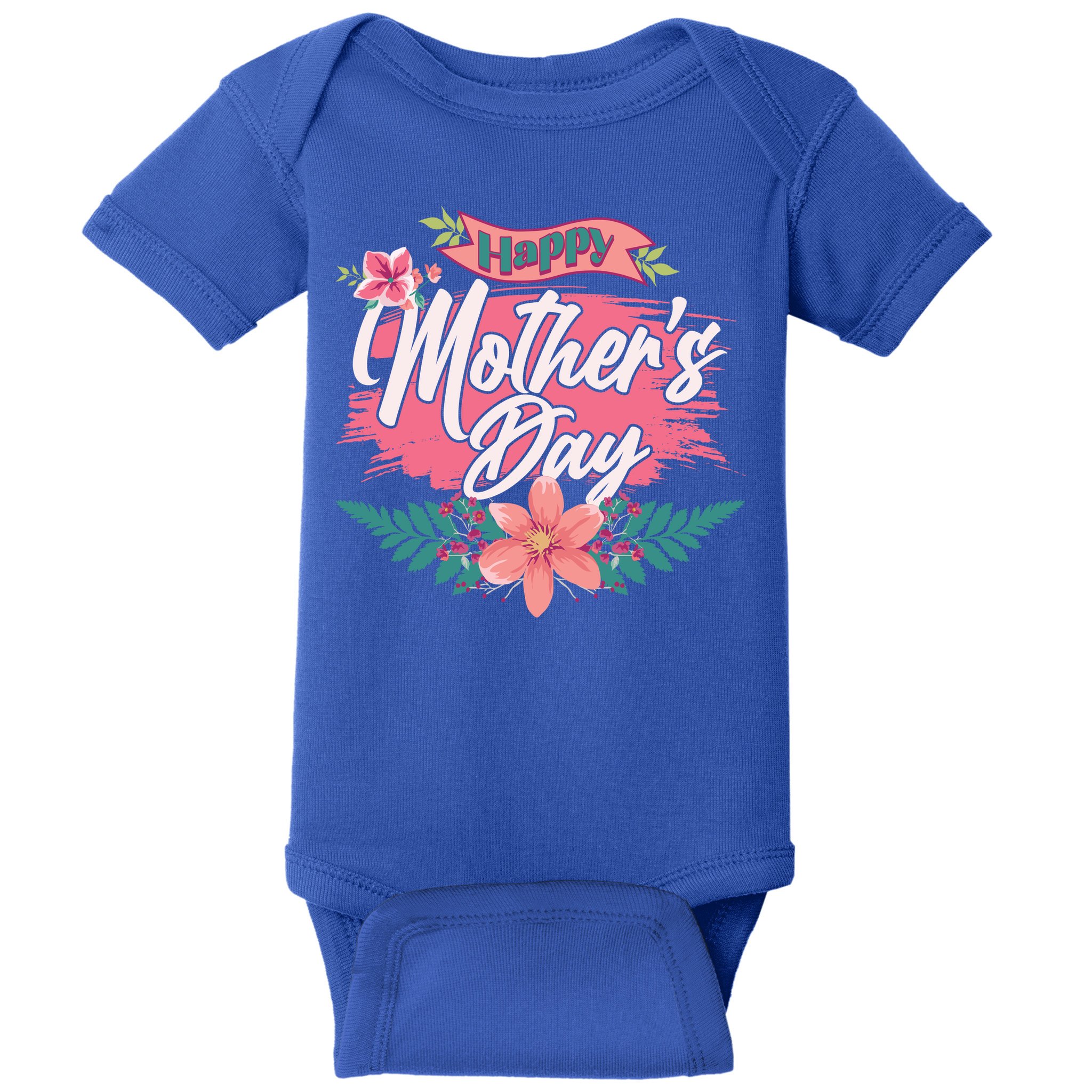 Cute Happy Mother's Day Baby Bodysuit