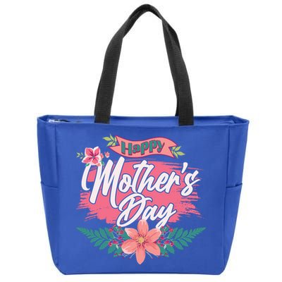 Cute Happy Mother's Day Zip Tote Bag
