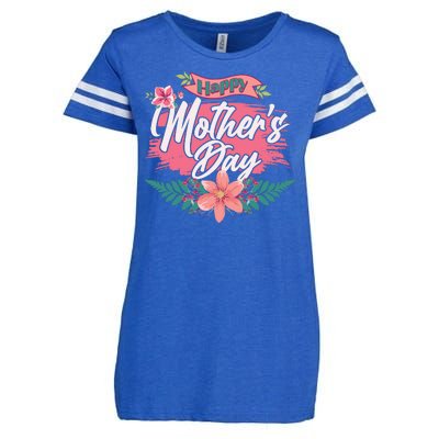 Cute Happy Mother's Day Enza Ladies Jersey Football T-Shirt