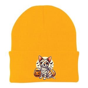 Chihuahua Halloween Mummy Cute Chihuahua Funny Gift Knit Cap Winter Beanie