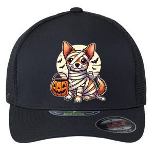 Chihuahua Halloween Mummy Cute Chihuahua Funny Gift Flexfit Unipanel Trucker Cap