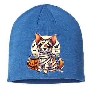 Chihuahua Halloween Mummy Cute Chihuahua Funny Gift Sustainable Beanie