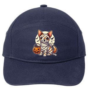 Chihuahua Halloween Mummy Cute Chihuahua Funny Gift 7-Panel Snapback Hat