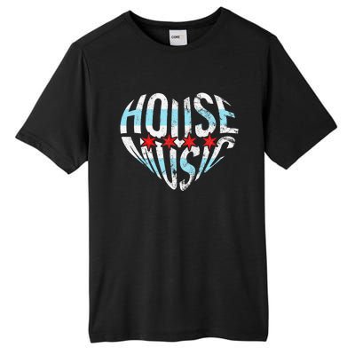 Chicago House Music I Love House Music Dj Tall Fusion ChromaSoft Performance T-Shirt