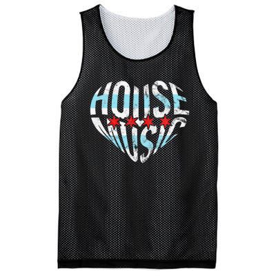 Chicago House Music I Love House Music Dj Mesh Reversible Basketball Jersey Tank