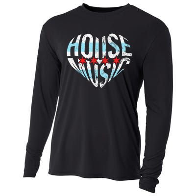 Chicago House Music I Love House Music Dj Cooling Performance Long Sleeve Crew