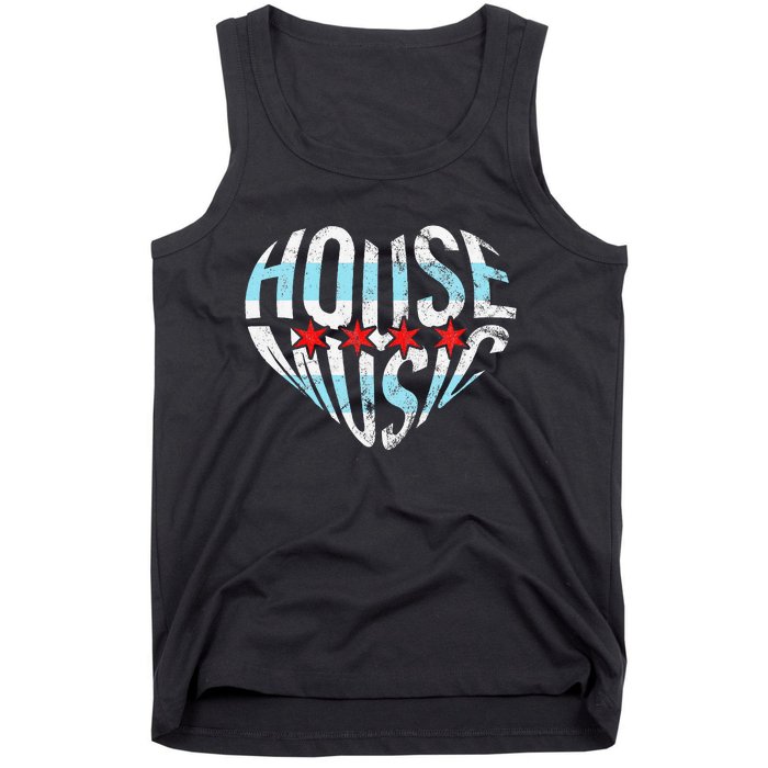 Chicago House Music I Love House Music Dj Tank Top