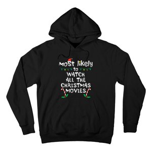 Cozy Holiday Movie Time Festive Family Matching Hoodie