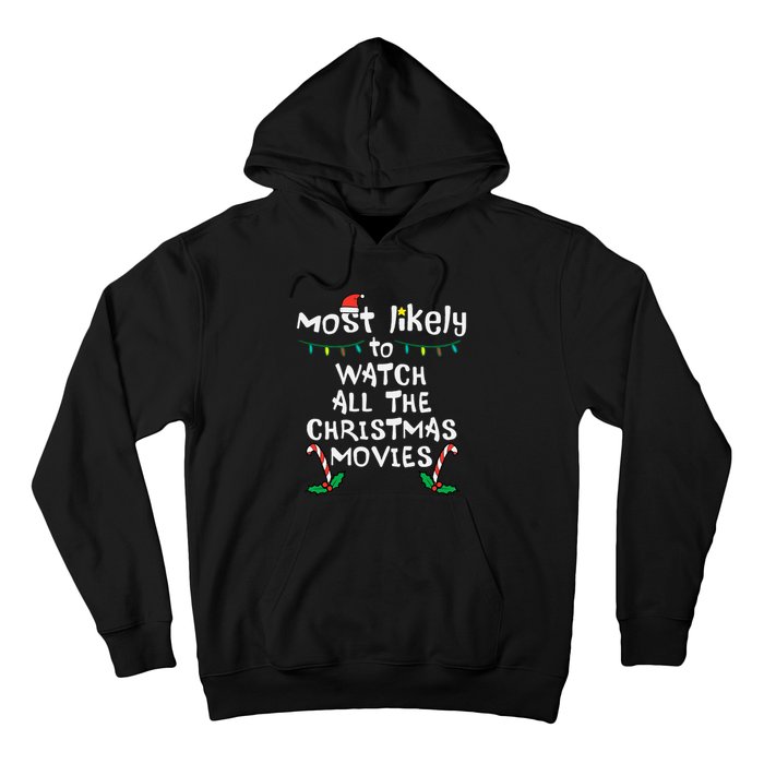 Cozy Holiday Movie Time Festive Family Matching Hoodie