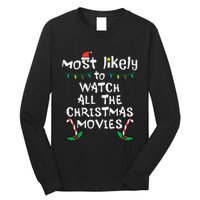 Cozy Holiday Movie Time Festive Family Matching Long Sleeve Shirt