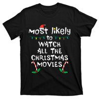 Cozy Holiday Movie Time Festive Family Matching T-Shirt