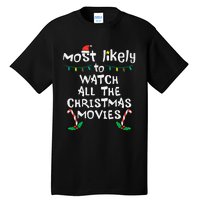 Cozy Holiday Movie Time Festive Family Matching Tall T-Shirt