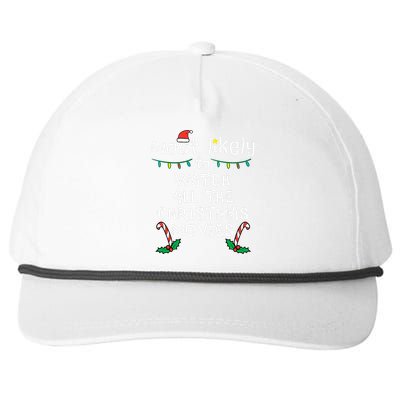 Cozy Holiday Movie Time Festive Family Matching Snapback Five-Panel Rope Hat