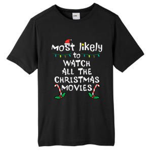 Cozy Holiday Movie Time Festive Family Matching Tall Fusion ChromaSoft Performance T-Shirt