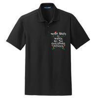 Cozy Holiday Movie Time Festive Family Matching Dry Zone Grid Polo