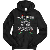 Cozy Holiday Movie Time Festive Family Matching Tie Dye Hoodie