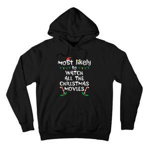 Cozy Holiday Movie Time Festive Family Matching Tall Hoodie