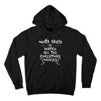 Cozy Holiday Movie Time Festive Family Matching Tall Hoodie