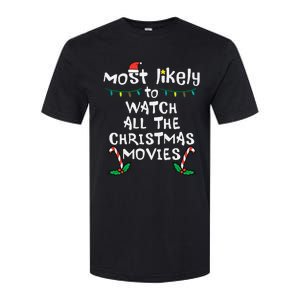 Cozy Holiday Movie Time Festive Family Matching Softstyle CVC T-Shirt