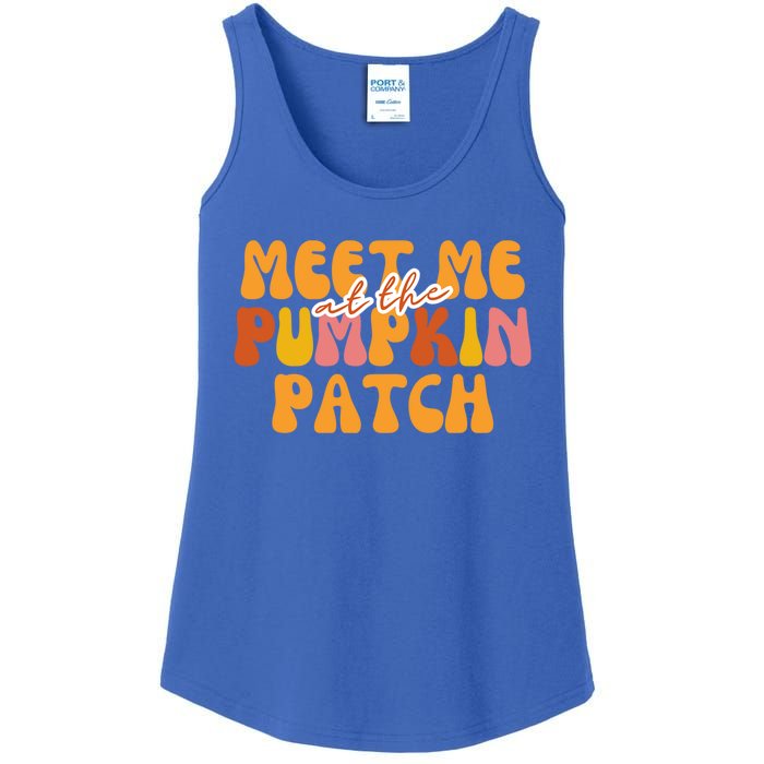 Cute Halloween Meet Me At The Pumpkin Patch Spooky Season Gift Ladies Essential Tank