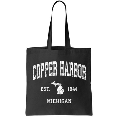 Copper Harbor Michigan Mi Vintage Established Athletic Sports Design Bag