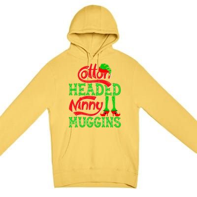 Cotton Headed Ninny Muggins ELF Christmas Xmas Holiday Premium Pullover Hoodie