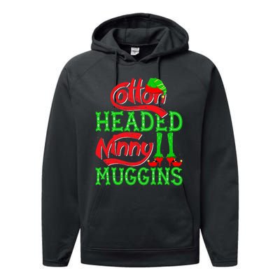 Cotton Headed Ninny Muggins ELF Christmas Xmas Holiday Performance Fleece Hoodie