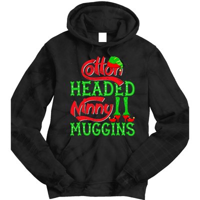 Cotton Headed Ninny Muggins ELF Christmas Xmas Holiday Tie Dye Hoodie