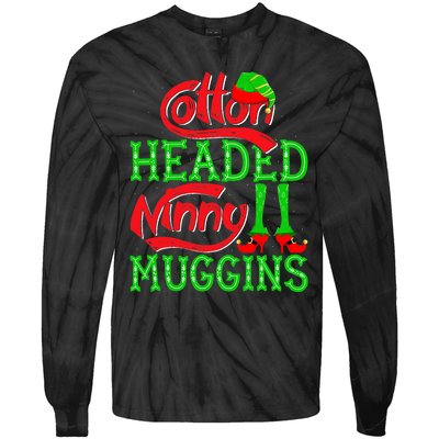 Cotton Headed Ninny Muggins ELF Christmas Xmas Holiday Tie-Dye Long Sleeve Shirt