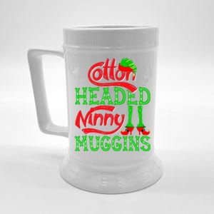 Cotton Headed Ninny Muggins ELF Christmas Xmas Holiday Beer Stein