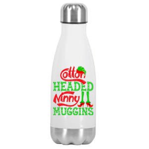 Cotton Headed Ninny Muggins ELF Christmas Xmas Holiday Stainless Steel Insulated Water Bottle