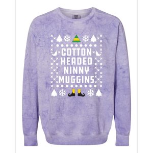 Cotton Headed Ninny Muggins Christmas Colorblast Crewneck Sweatshirt