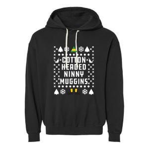 Cotton Headed Ninny Muggins Christmas Garment-Dyed Fleece Hoodie