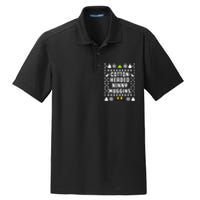 Cotton Headed Ninny Muggins Christmas Dry Zone Grid Polo