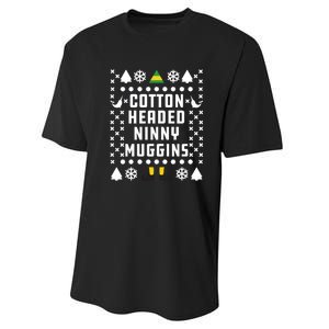 Cotton Headed Ninny Muggins Christmas Performance Sprint T-Shirt